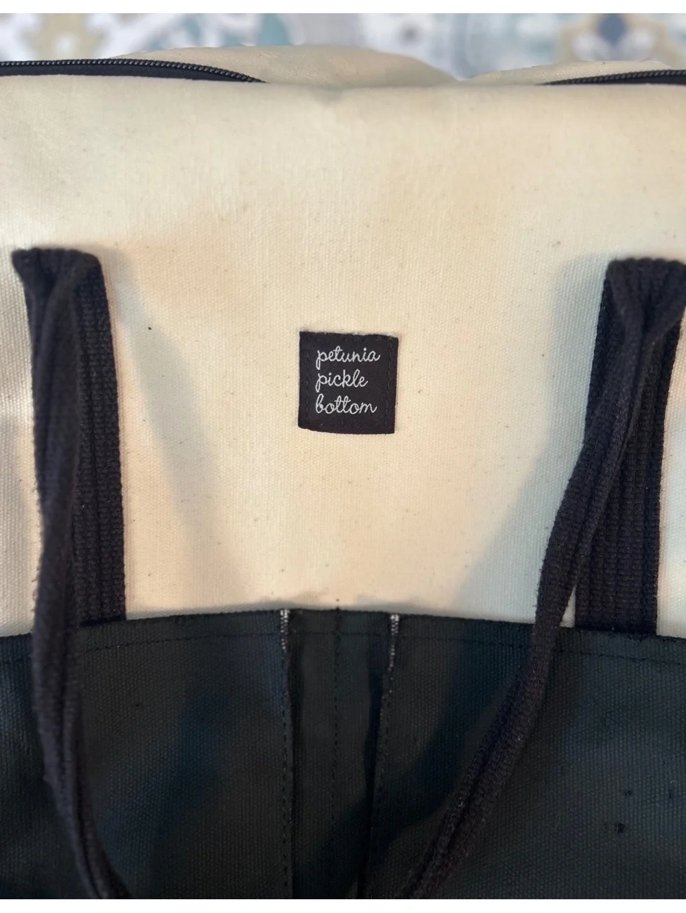 Petunia Pickle Bottom Two-Tone Canvas Backpack